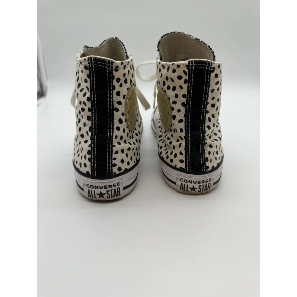 Converse Chuck Taylor All Star High Top Dalmatian Polka Dot Sneakers Womens 8